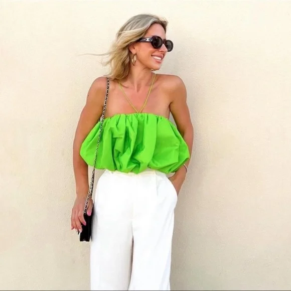 Zara BLOGGERS FAV LIMITED EDITION VOLUMINOUS TOP - Picture 3 of 8